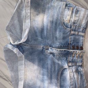 Denim shorts